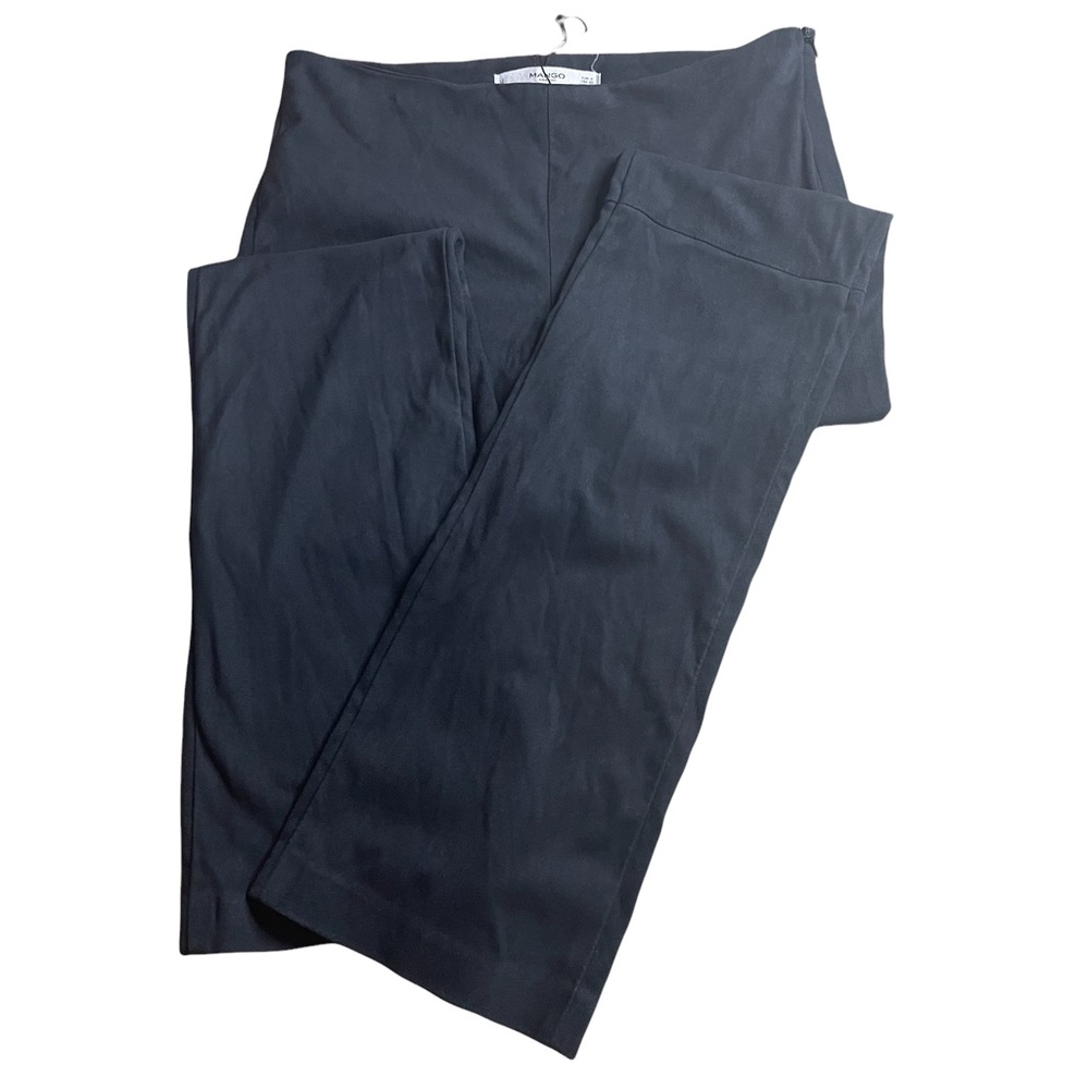 Mango Suede like Pull on black Pants XS